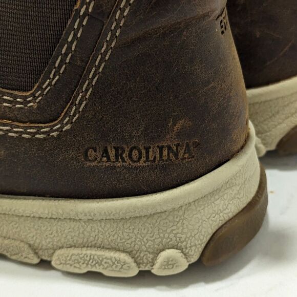 Carolina Women's Aluminum Toe brown work leather Boots oil & slip resistant 6.5 - Picture 5 of 15